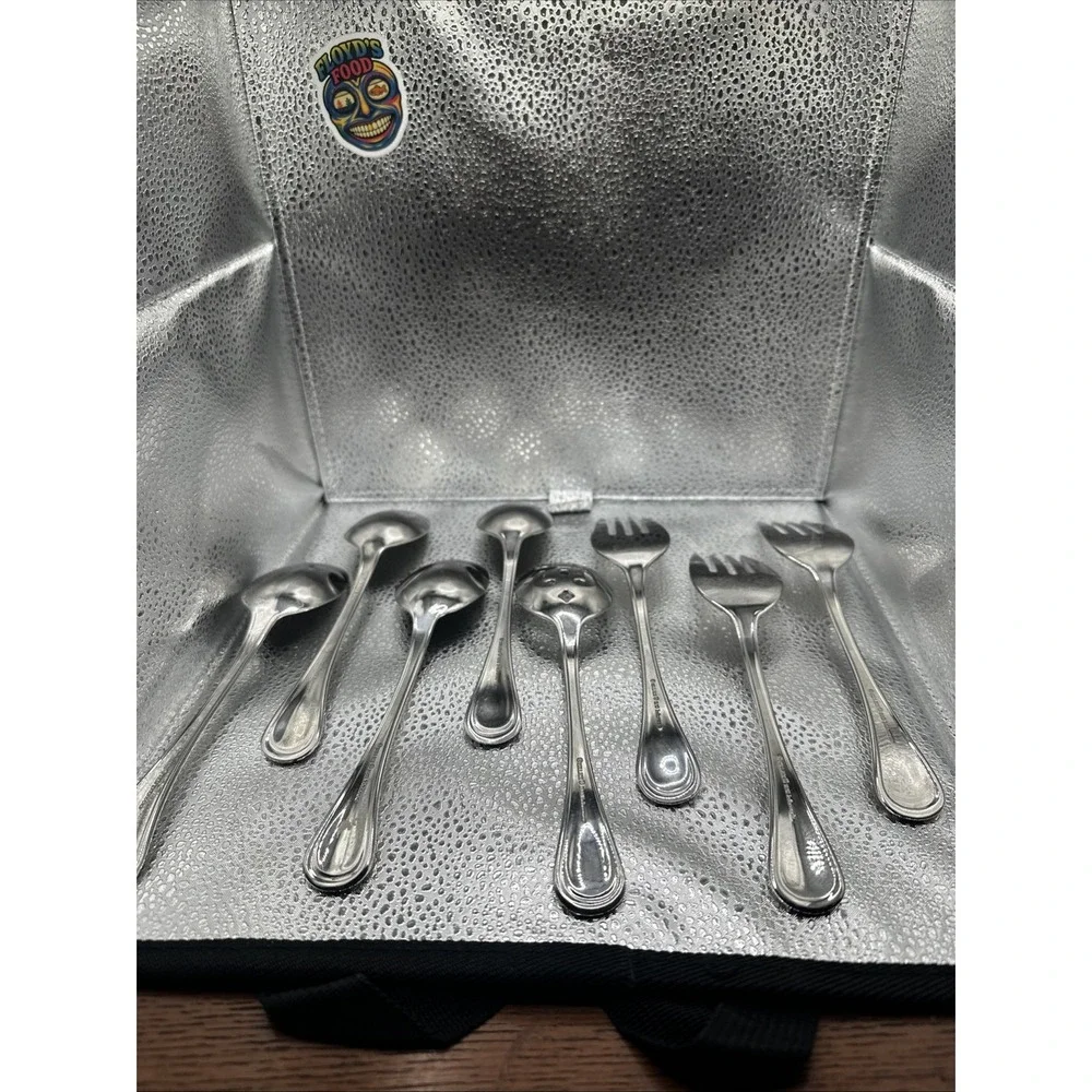 Wallace‎ Silverplate Serving Utensils Lot Of 8 Wheat Basket EP Bronze Vintage
